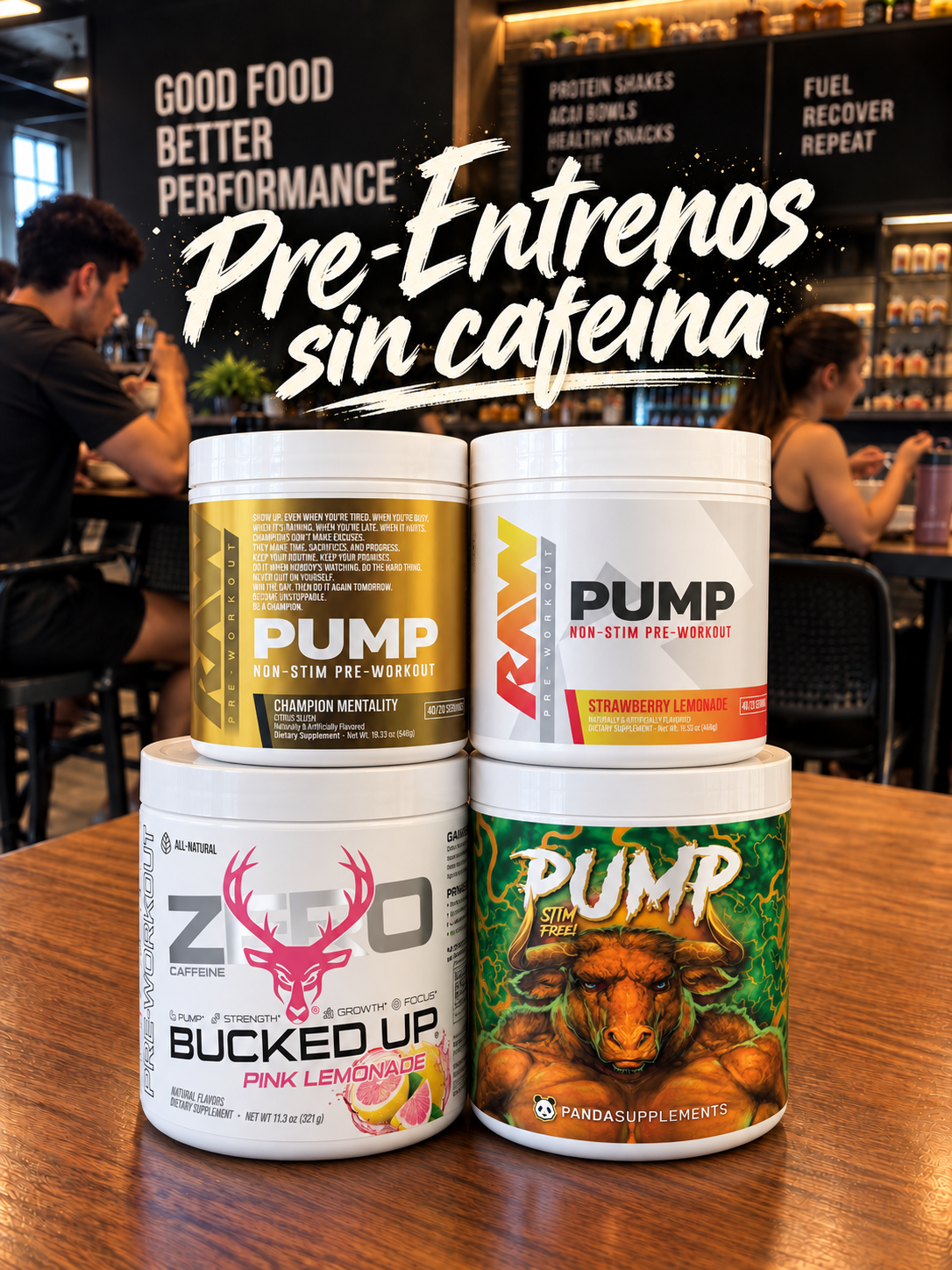 Pre-entreno sin cafeína